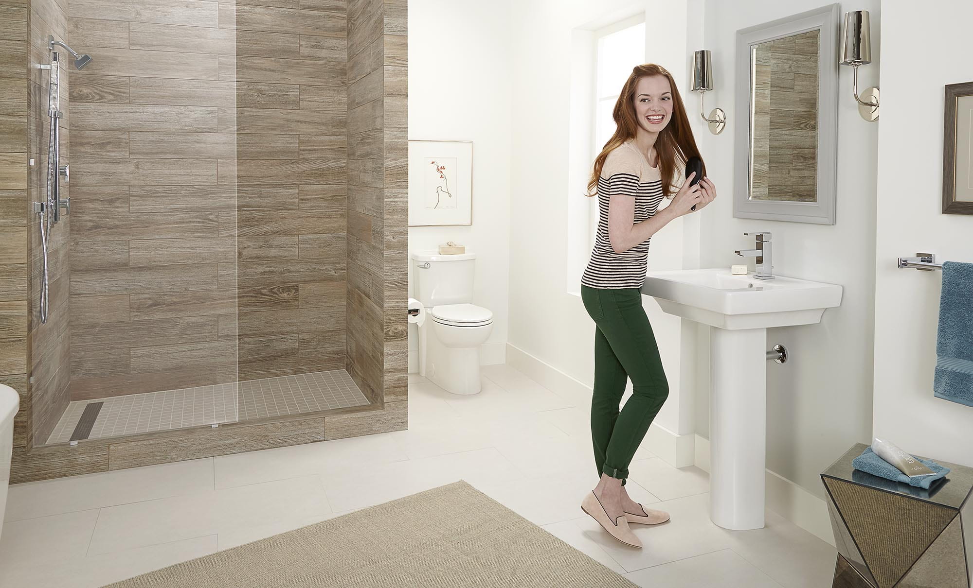 Boulevard® Center Hole Only Pedestal Sink Top and Leg Combination